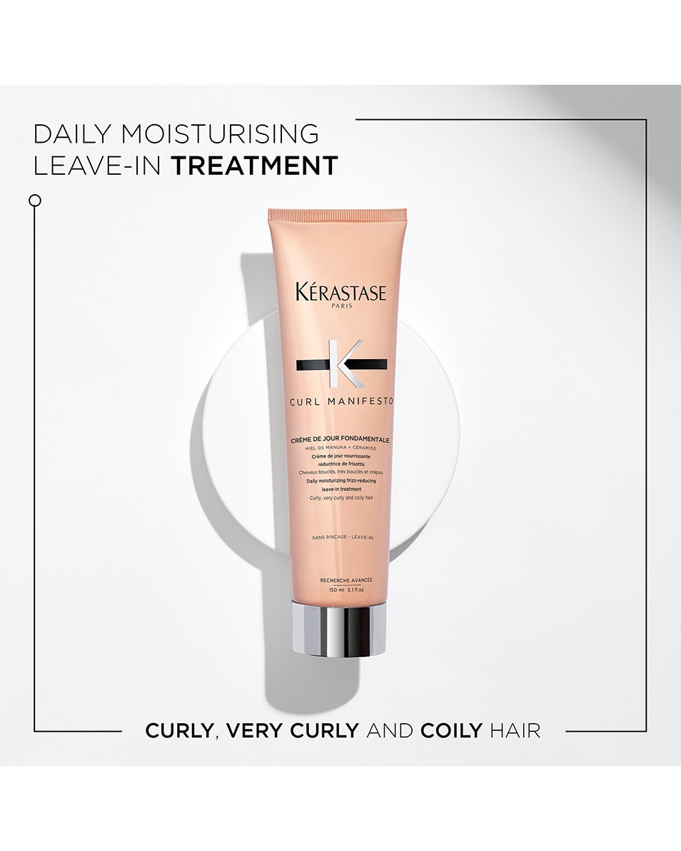 KÉRASTASE CURL MANIFESTO CRÈME DE JOUR FONDAMENTALE CRÈME SANS RINÇAGE HYDRATANTE QUOTIDIENNE RÉDUISANT LES FRISOTTIS 150 ML 2