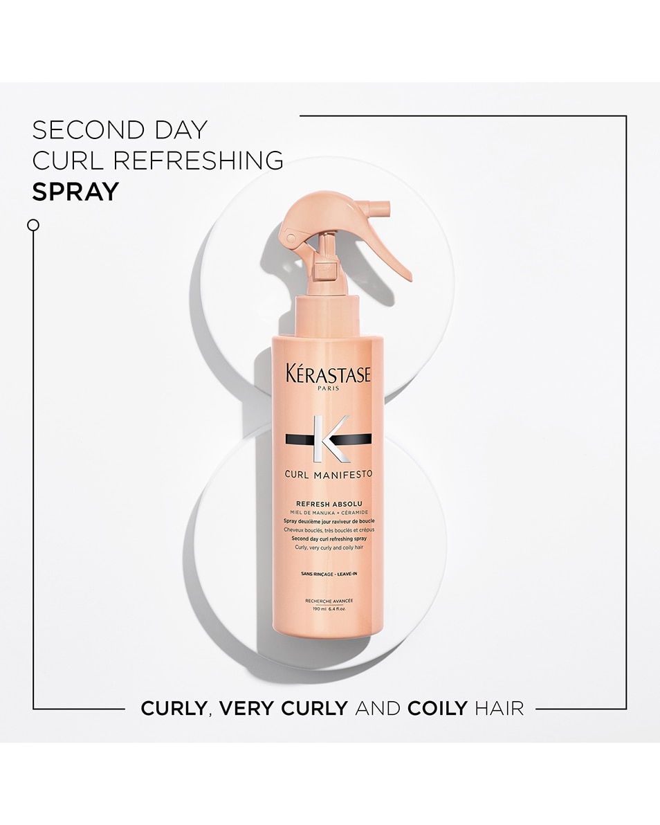 KÉRASTASE CURL MANIFESTO LOTION REFRESH ABSOLU SPRAY RAFRAÎCHISSANT POUR LES BOUCLES DU LENDEMAIN 190 ML 2