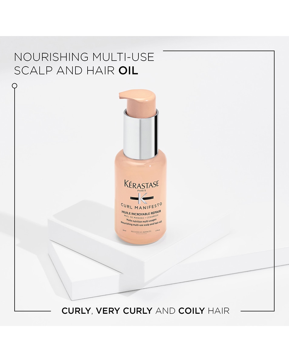 KÉRASTASE CURL MANIFESTO HUILE SUBLIME REPAIR HUILE NOURRISSANTE MULTI-USAGES POUR CHEVEUX BOUCLÉS ET FRISÉS ET POUR LE CUIR CHEVELU 50 ML 2