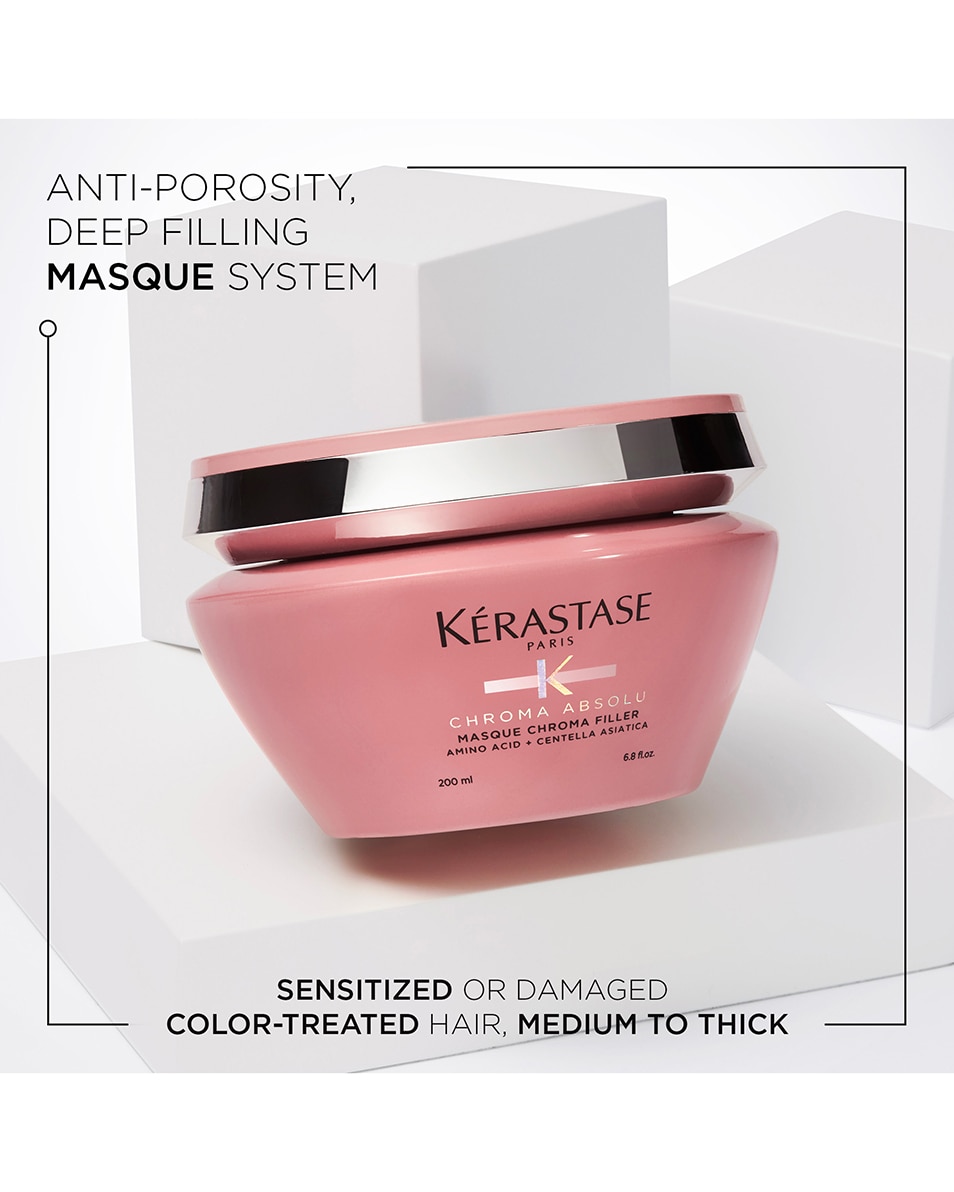 KÉRASTASE CHROMA ABSOLU MASQUE CHROMA FILLER MASQUE RÉPARATEUR ANTI POROSITÉ CHEVEUX COLORÉS 200 ML 2