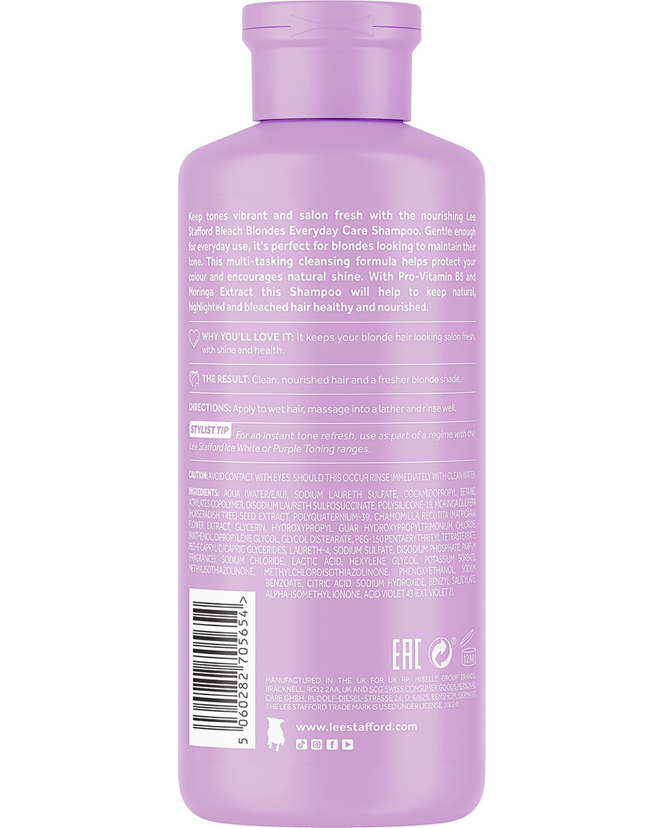 LEE STAFFORD BLEACH BLONDES EVERYDAY CARE SHAMPOO 250 ML 2