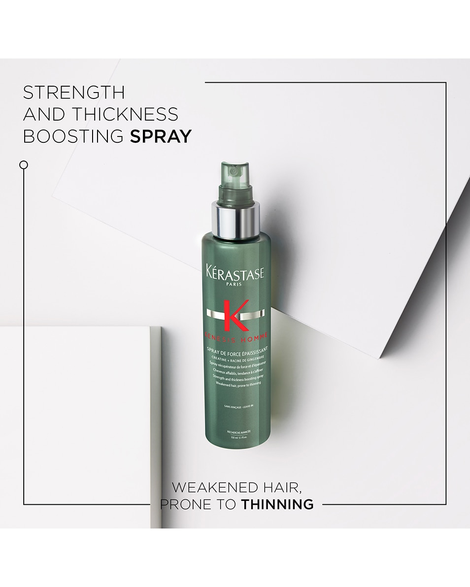 KÉRASTASE GENESIS HOMME - SPRAY DE FORCE ÉPAISSISSANT SPRAY DE FORCE ÉPAISSISSANT, ANTI-CHUTE CAPILLAIRE 150 ML 2