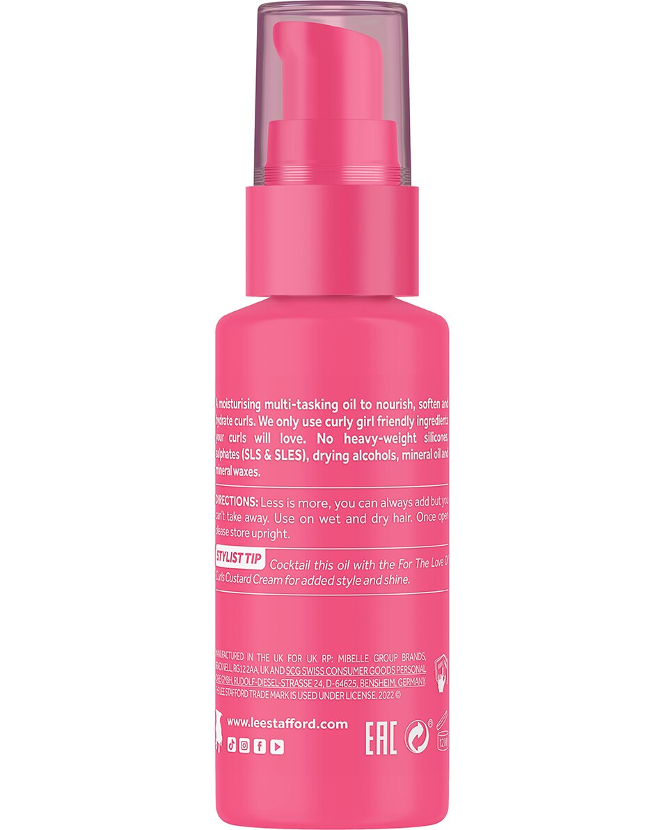 LEE STAFFORD FOR THE LOVE OF CURLS FRIZZ TAMING SHINE OIL 50 ML 2
