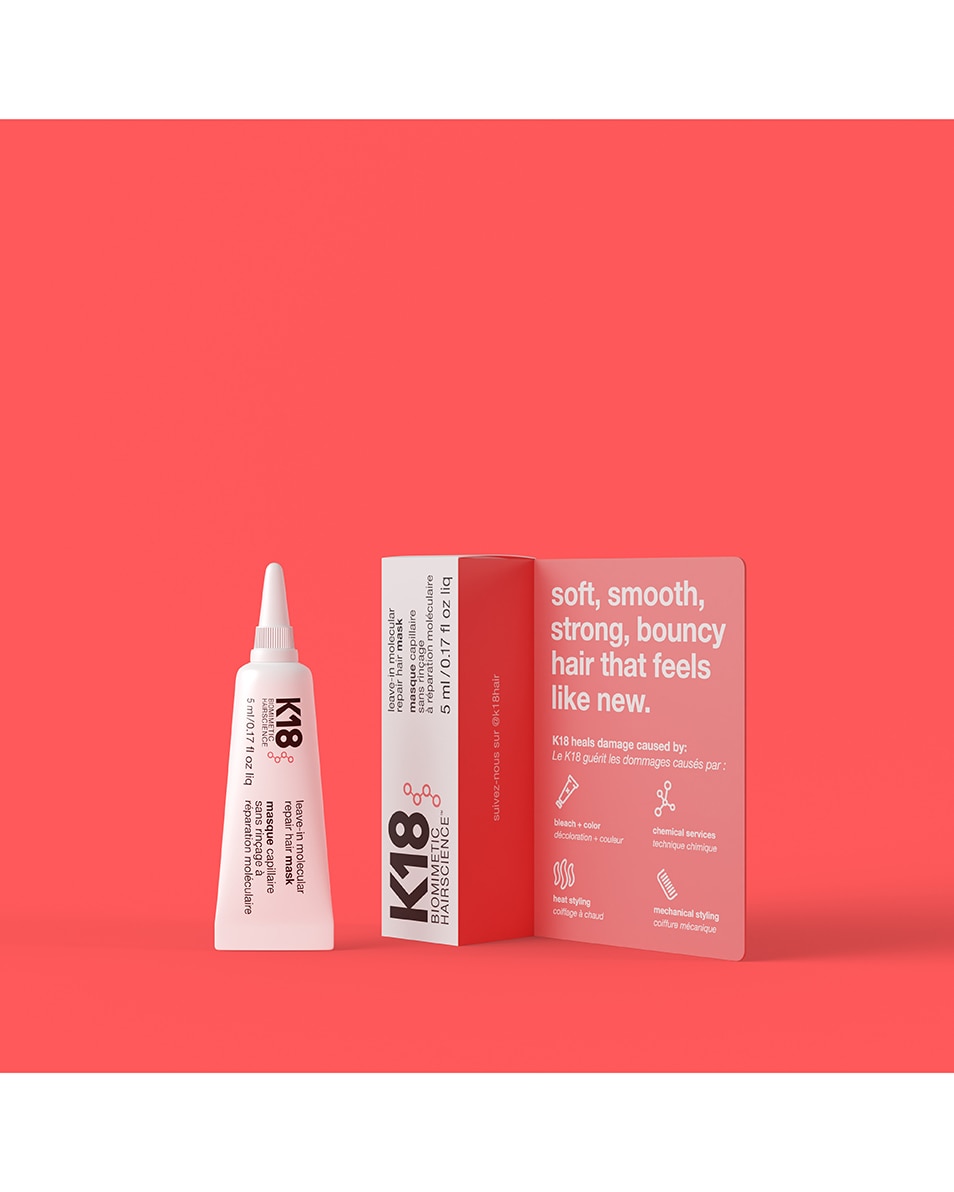 K18 LEAVE-IN MOLECULAR REPAIR MASQUE CAPILLAIRE SANS RINÇAGE À RÉPARATION MOLÉCULAIRE 5 ML 2