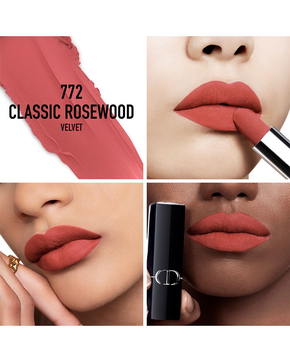 DIOR Rouge Dior Rouge à lèvres - confort et longue tenue VELVET - 772 CLASSIC ROSEWOOD 2