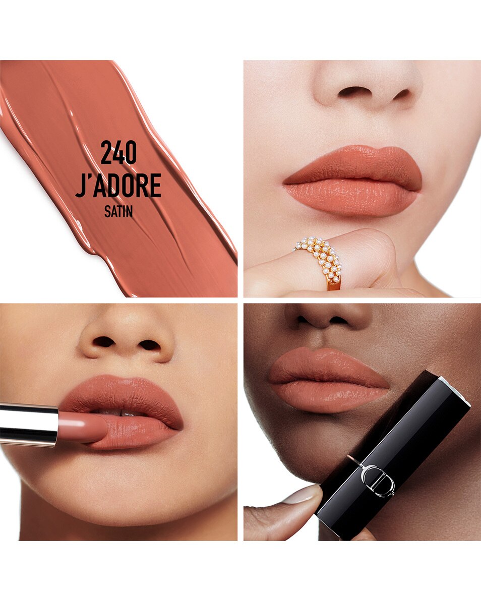 DIOR Rouge Dior Rouge à lèvres - confort et longue tenue SATIN - 240 J'ADORE 2