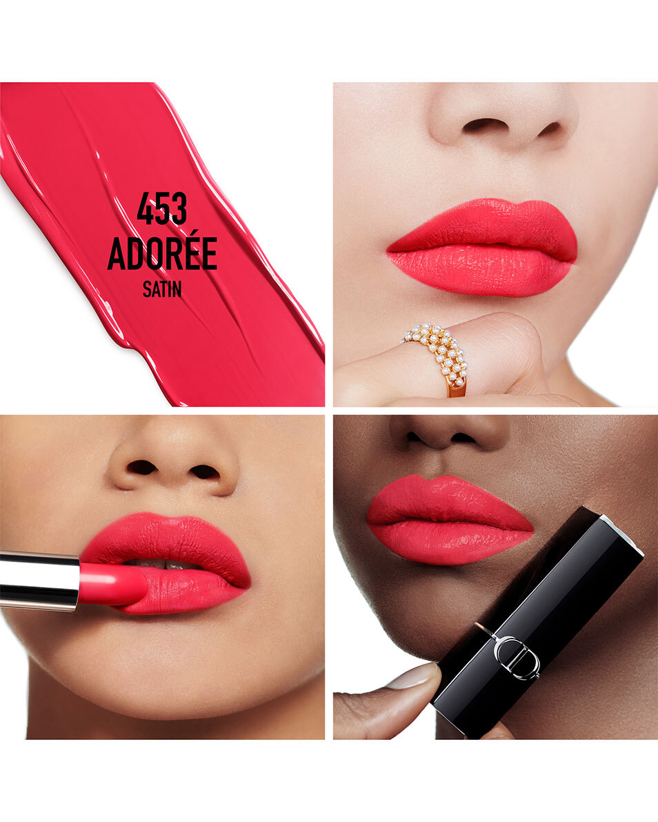 DIOR Rouge Dior Rouge à lèvres - confort et longue tenue SATIN - 453 ADORÉE 2