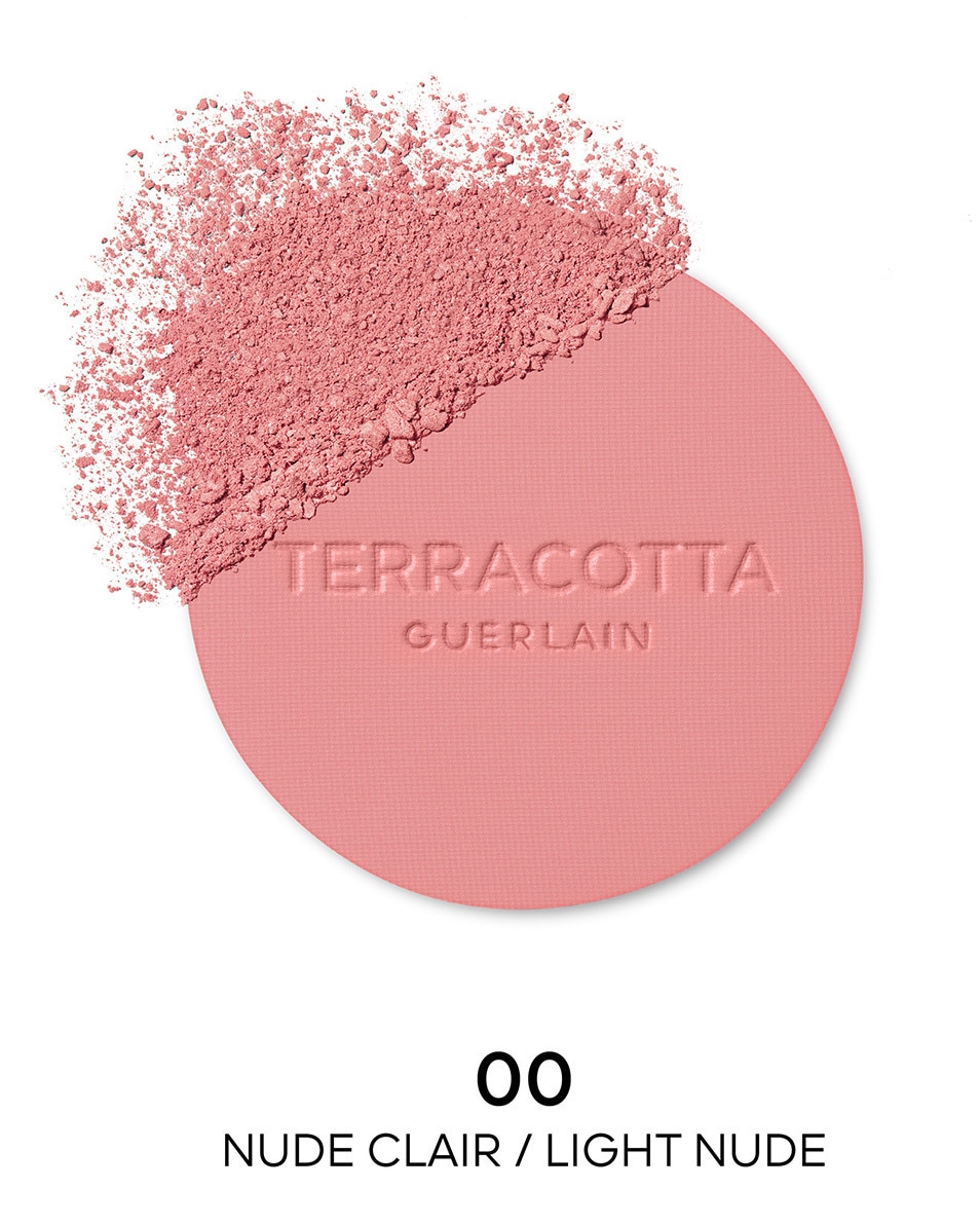 GUERLAIN Terracotta Blush Le fard à joues effet bonne mine , 90% d’ingrédients d’origine naturelle 00 Nude Clair