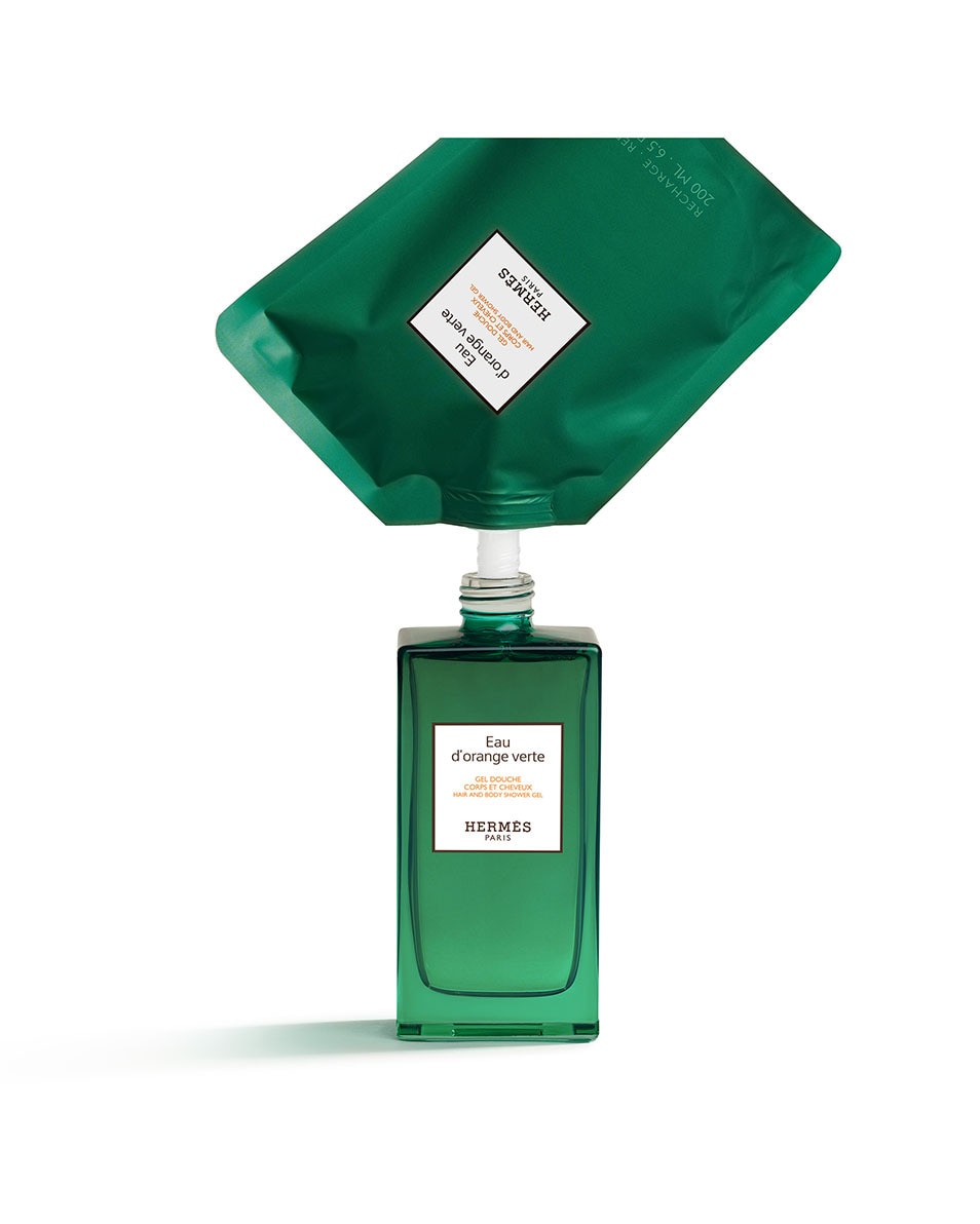 HERMÈS Le Bain Eau d'orange verte, recharge gel douche 200 ML 2