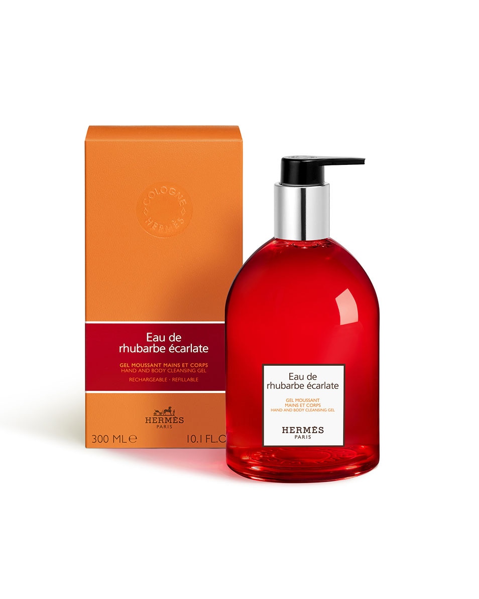 HERMÈS Le Bain Eau de rhubarbe écarlate, gel moussant mains et corps 300 ML 2
