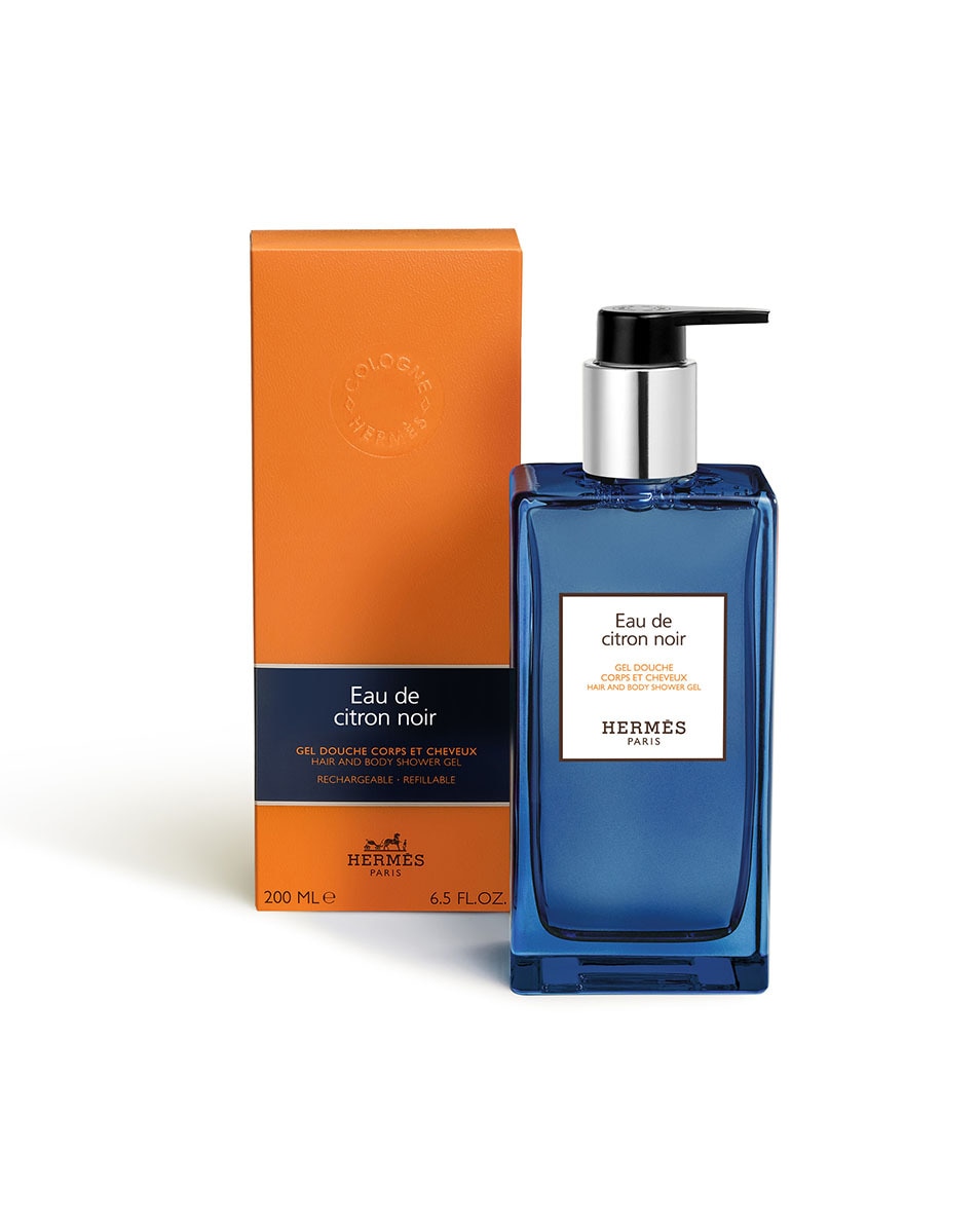 Eau de citron noir, gel douche corps et cheveux