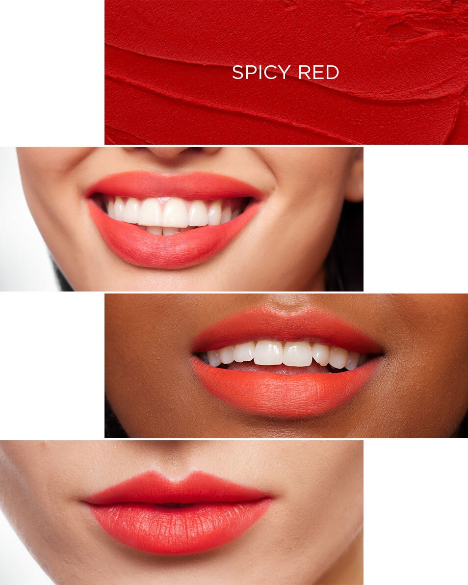 BE Creative Make Up Color Blend Rouge à lèvres mat longue tenue 8h R006 SPICY RED 2