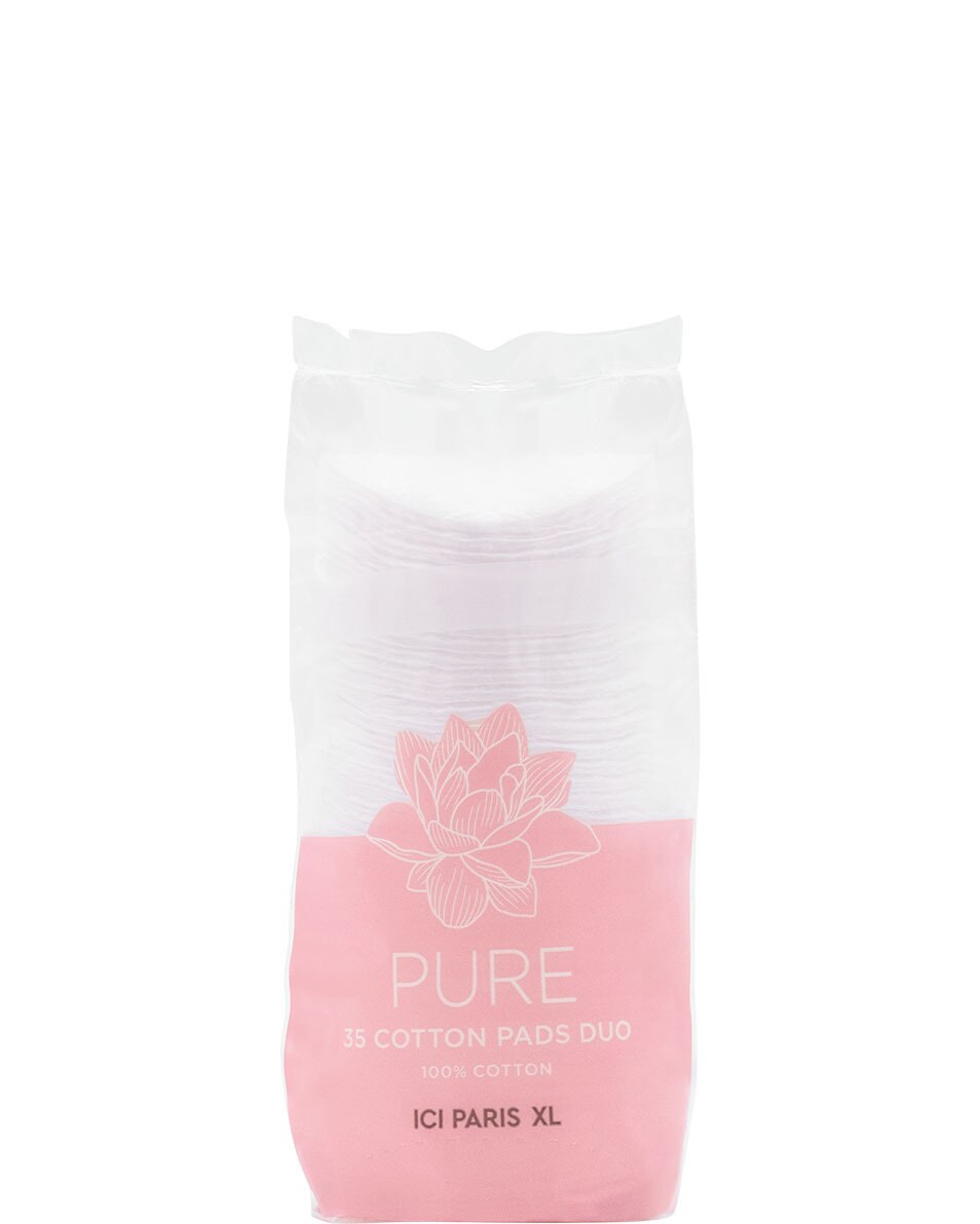 COTONS À DÉMAQUILLER DUO AVEC ALOE VERA 100% COTON