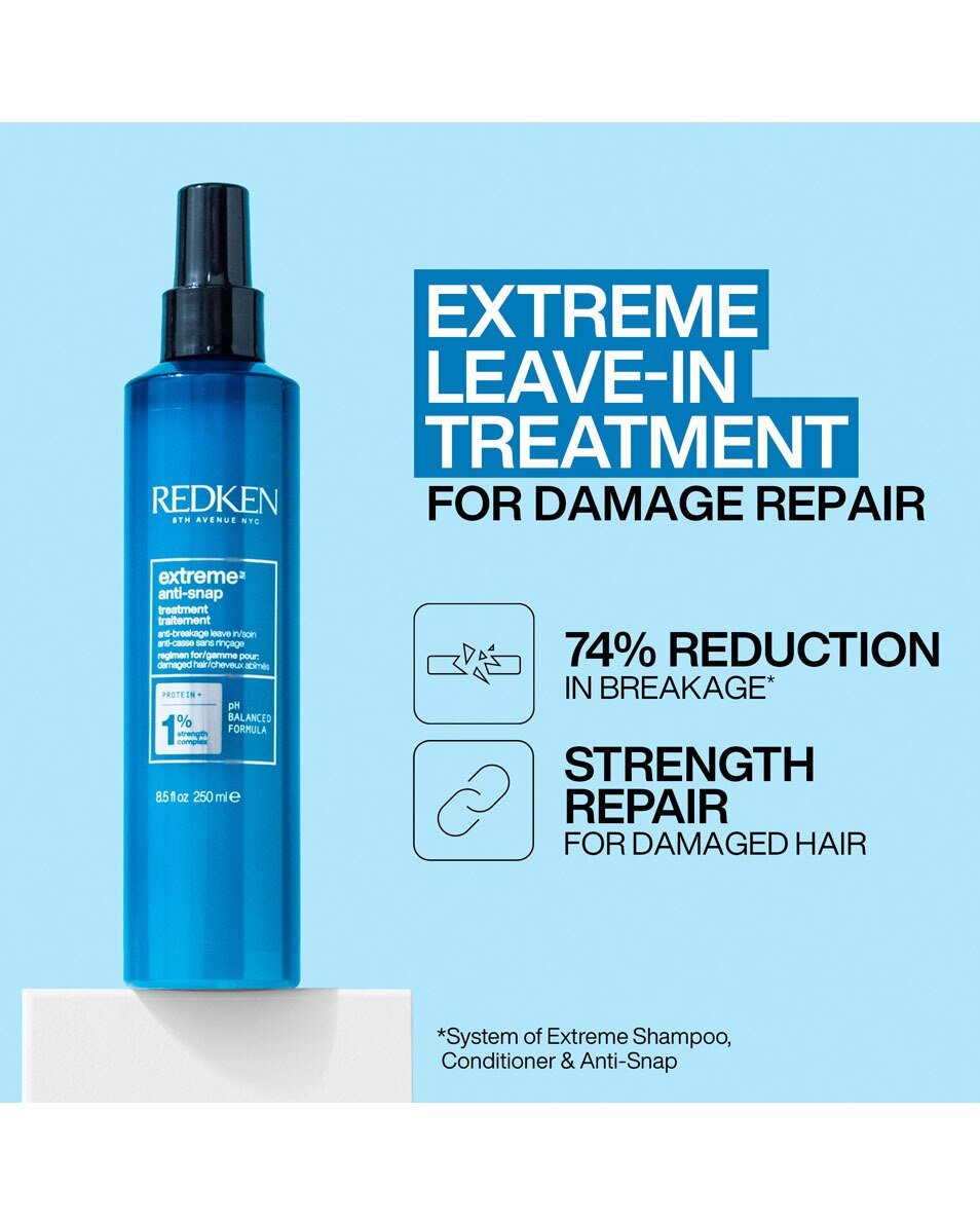 REDKEN Extreme Anti-snap - soin sans rinçage - réduit la casse des cheveux 240 ML 2