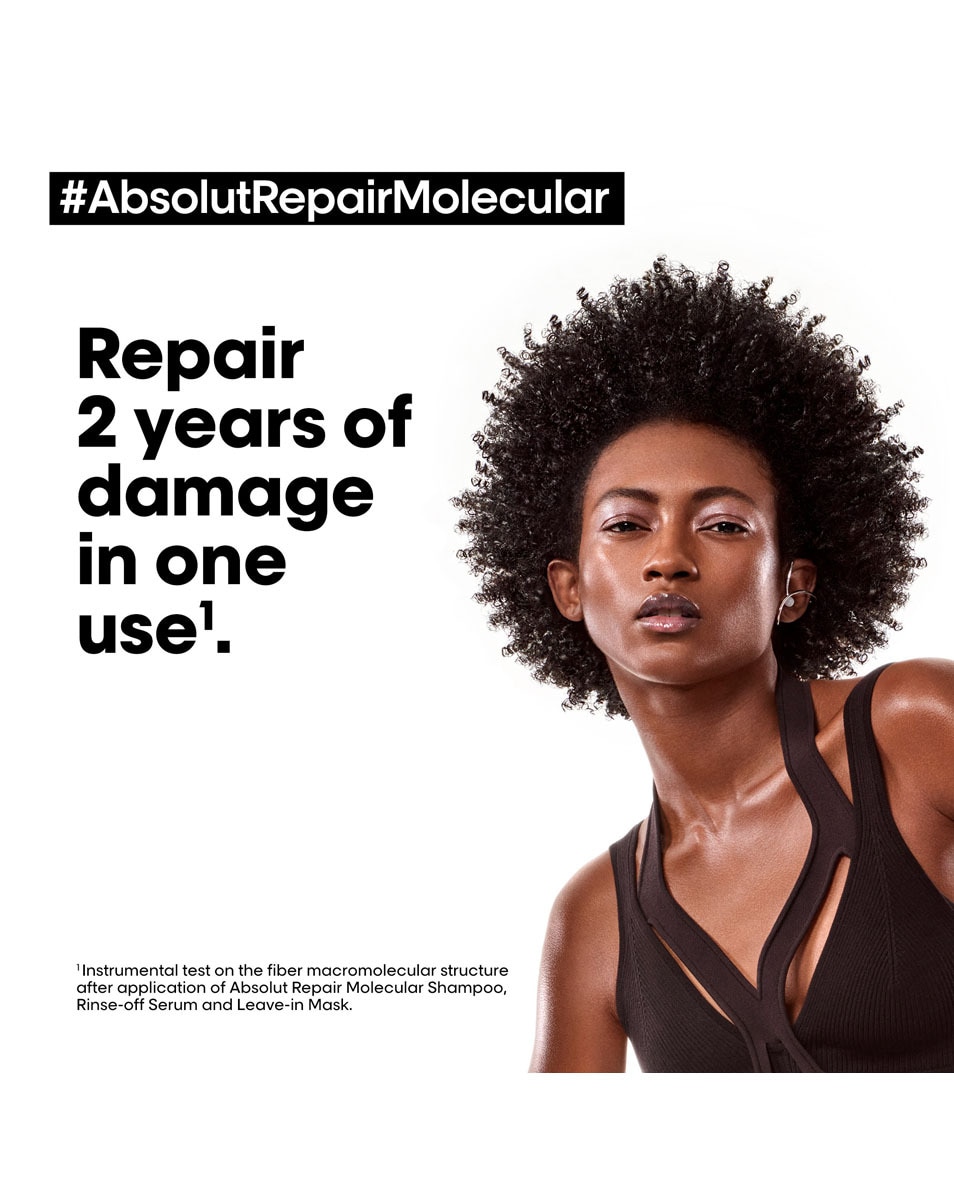 L'OREAL PROFESSIONNEL Absolut Repair Molecular Shampooing tous types de cheveux abîmés 300 ML 2