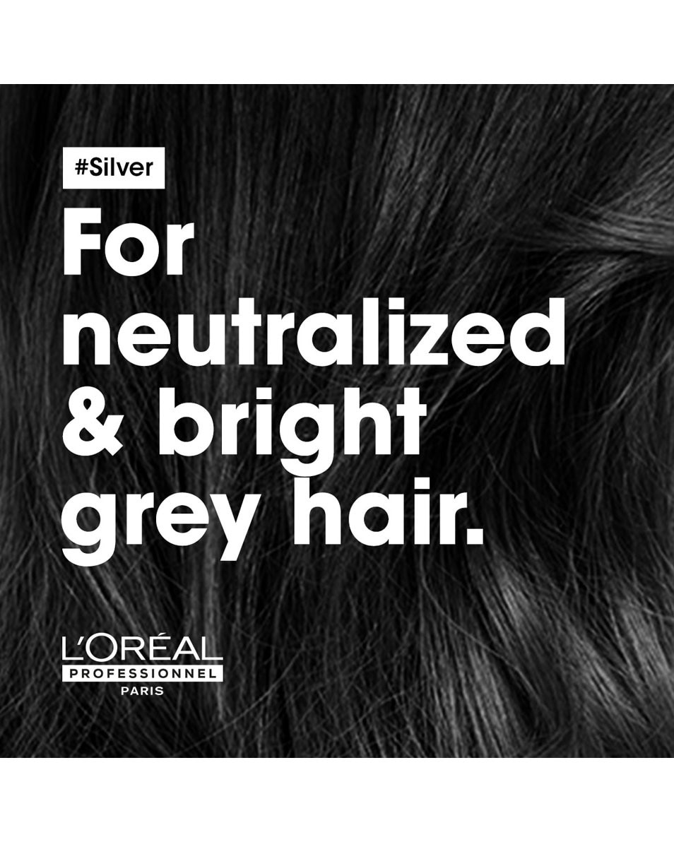 L'OREAL PROFESSIONNEL Silver Shampooing pour cheveux gris, blancs ou blond clair 300 ML 2