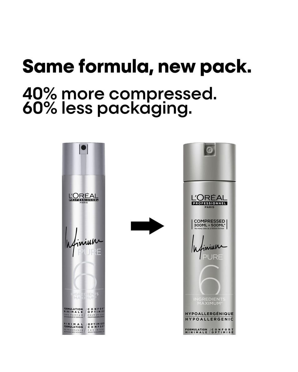 Laque hypoallergénique à fixation légère