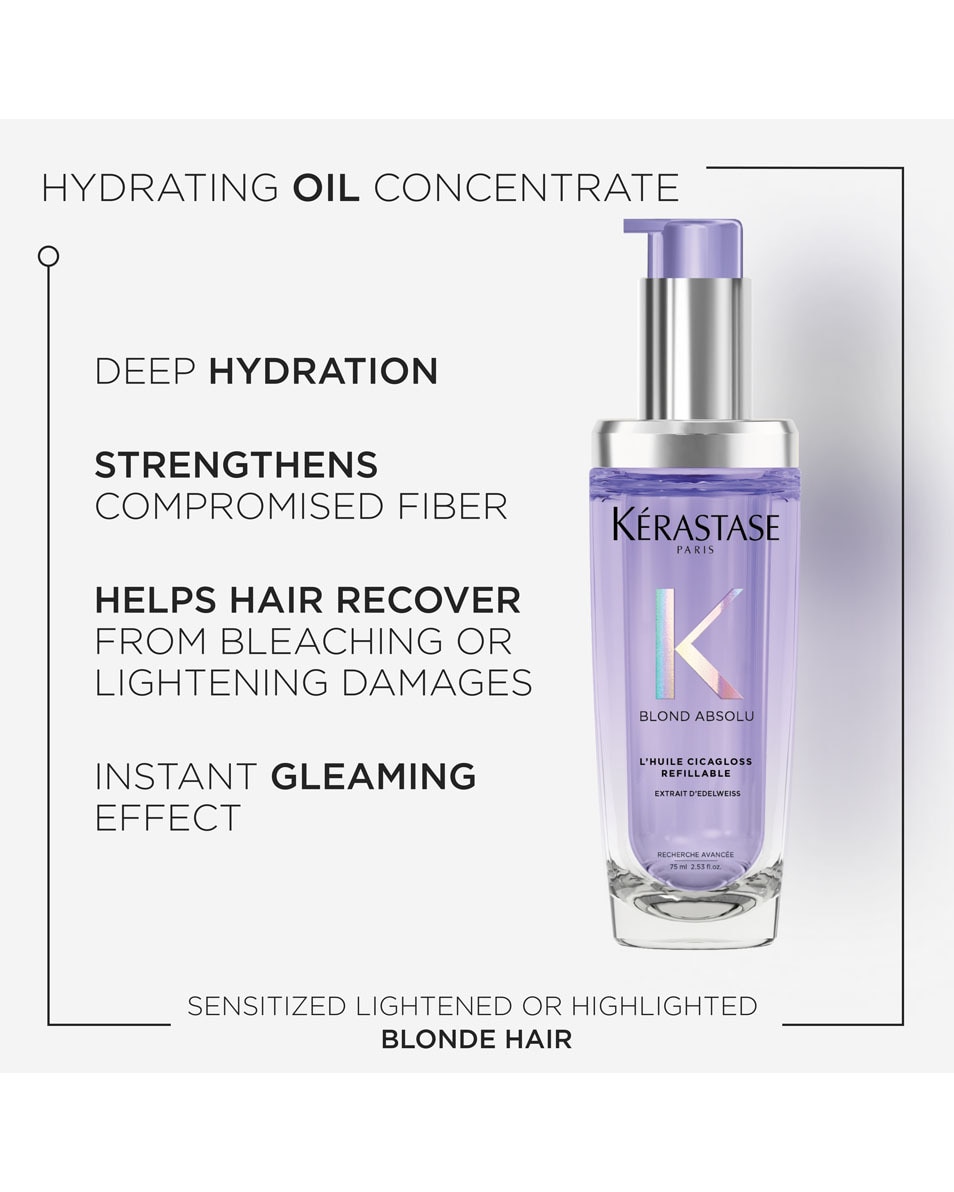 KÉRASTASE Blond Absolu L'Huile Cicagloss Huile capillaire réparatrice - pour cheveux blonds 75 ML 2
