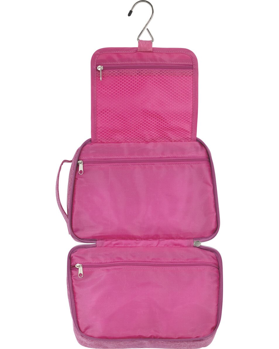 Trousse de toilette de voyage fuschia