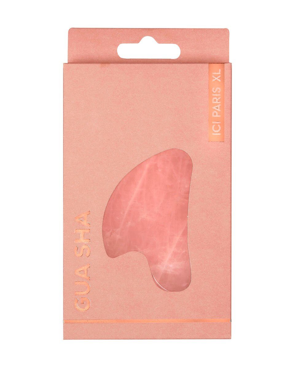 Gua Sha en quartz rose