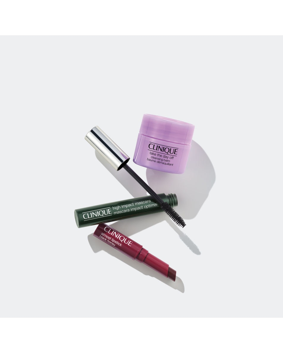 Set de 3 essentiels de maquillage quotidien.