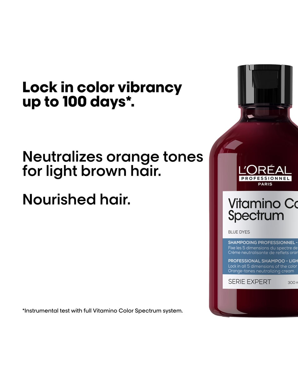 L'OREAL PROFESSIONNEL Vitamino Color Spectrum Shampooing Bleu - Pour cheveux châtains clairs 300 ML 2