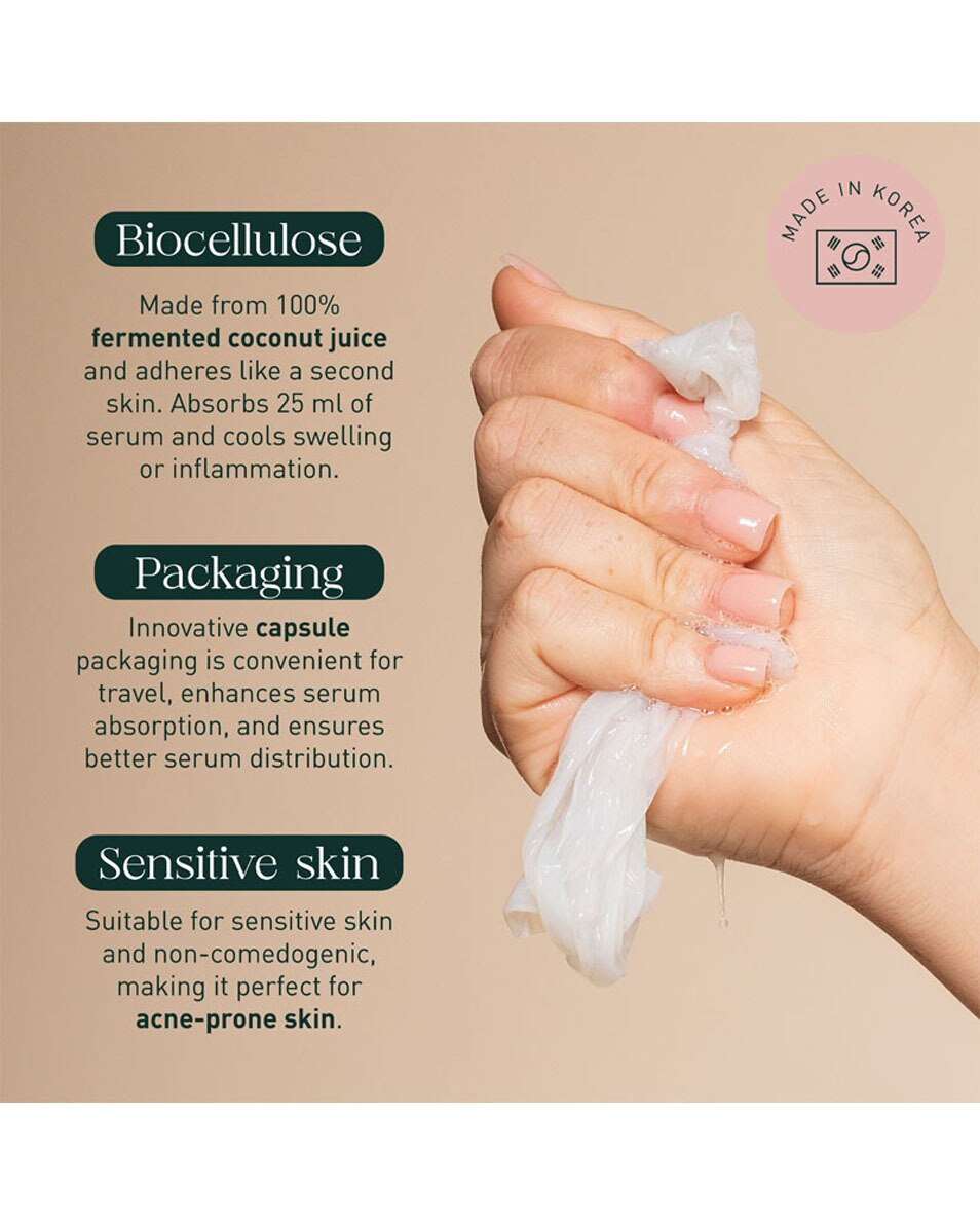 QUEEN TARZI NATURAL GLAM THE GENTLE SHEET MASK 4 ST 2