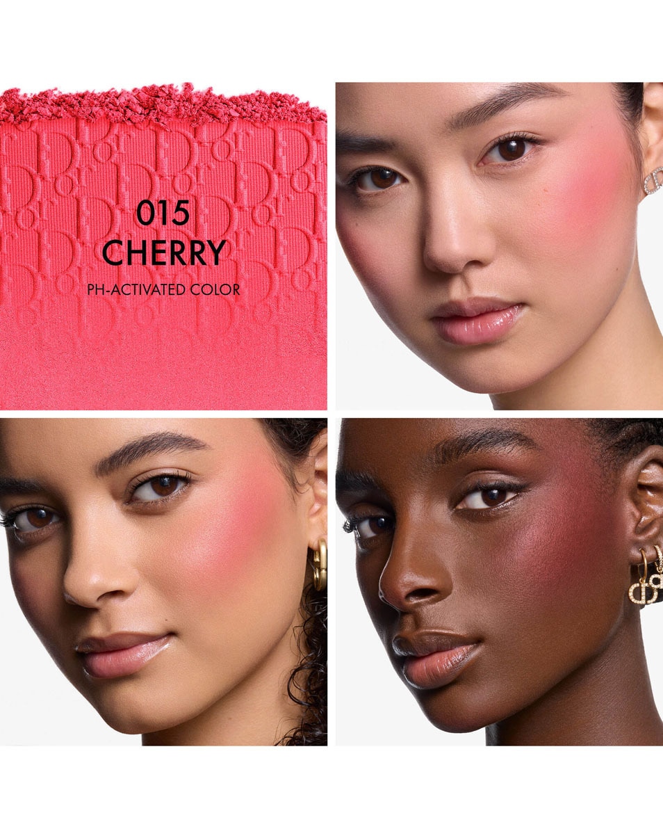 DIOR BACKSTAGE Rosy Glow - Long-wearing powder blush Blush couleur activée par le pH - longue tenue 015 CHERRY - Natural Blur 2