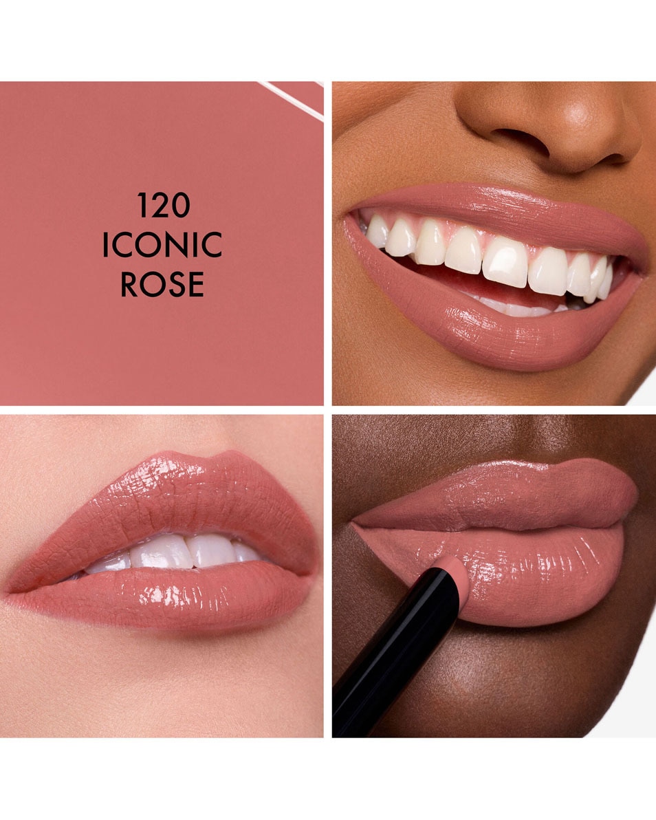 DIOR Rouge Dior On Stage - Ultra Longwear Shine Lipstick Rouge à lèvres fini brillant ultra longue tenue 120 Iconic Rose 2