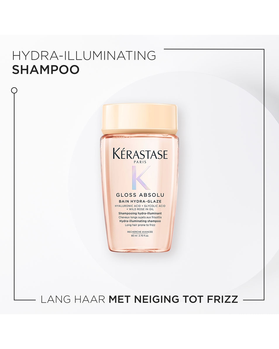 KÉRASTASE Gloss Absolu Bain Hydra-Glaze Shampooing - pour cheveux longs et sujets aux frisottis 80 ML 2
