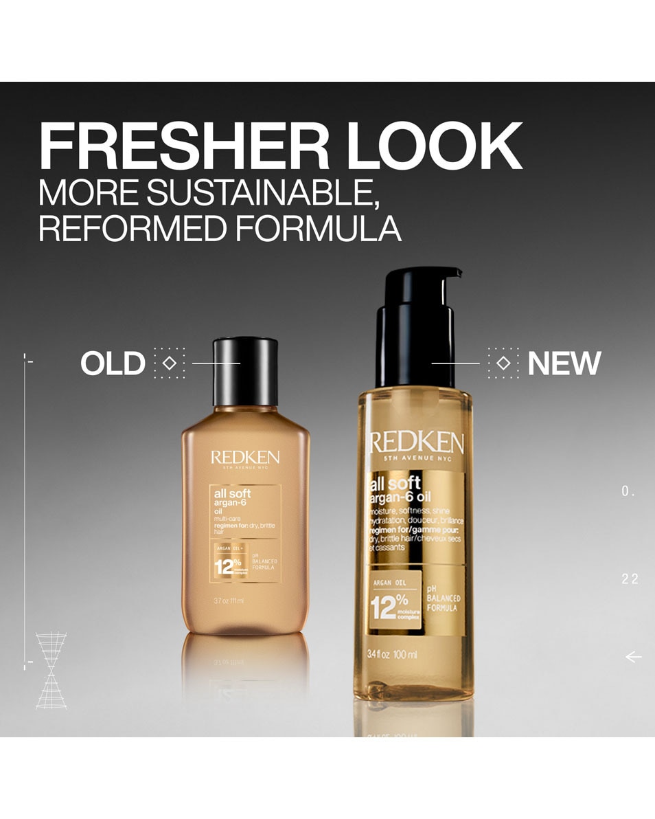 REDKEN All Soft Argan-6 Oil Huile capillaire sans rin age - pour cheveux secs & cassants 100 ML 2