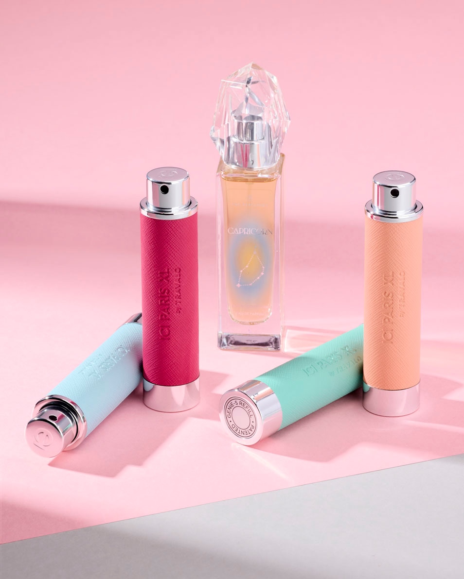 ICI PARIS XL FRAGANCE ATOMIZER LEATHER PASTEL BLUE Vaporisateur de sac rechargeable 2