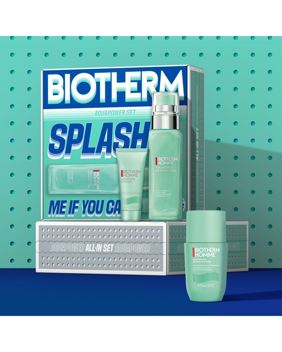 BIOTHERM Aquapower Classic Skin Fitness Set Pour Hommes: SPLASH ME IF YOU CAN – AQUAPOWER SET 3 ST 2