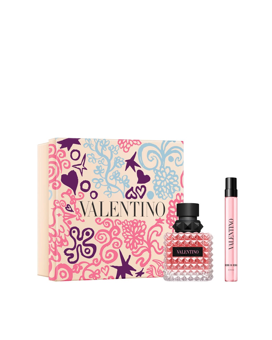 VALENTINO Born in Roma Donna Coffret Cadeau Eau De Parfum, Fragrance Florale Ambrée Pour Femme 2 ST 2