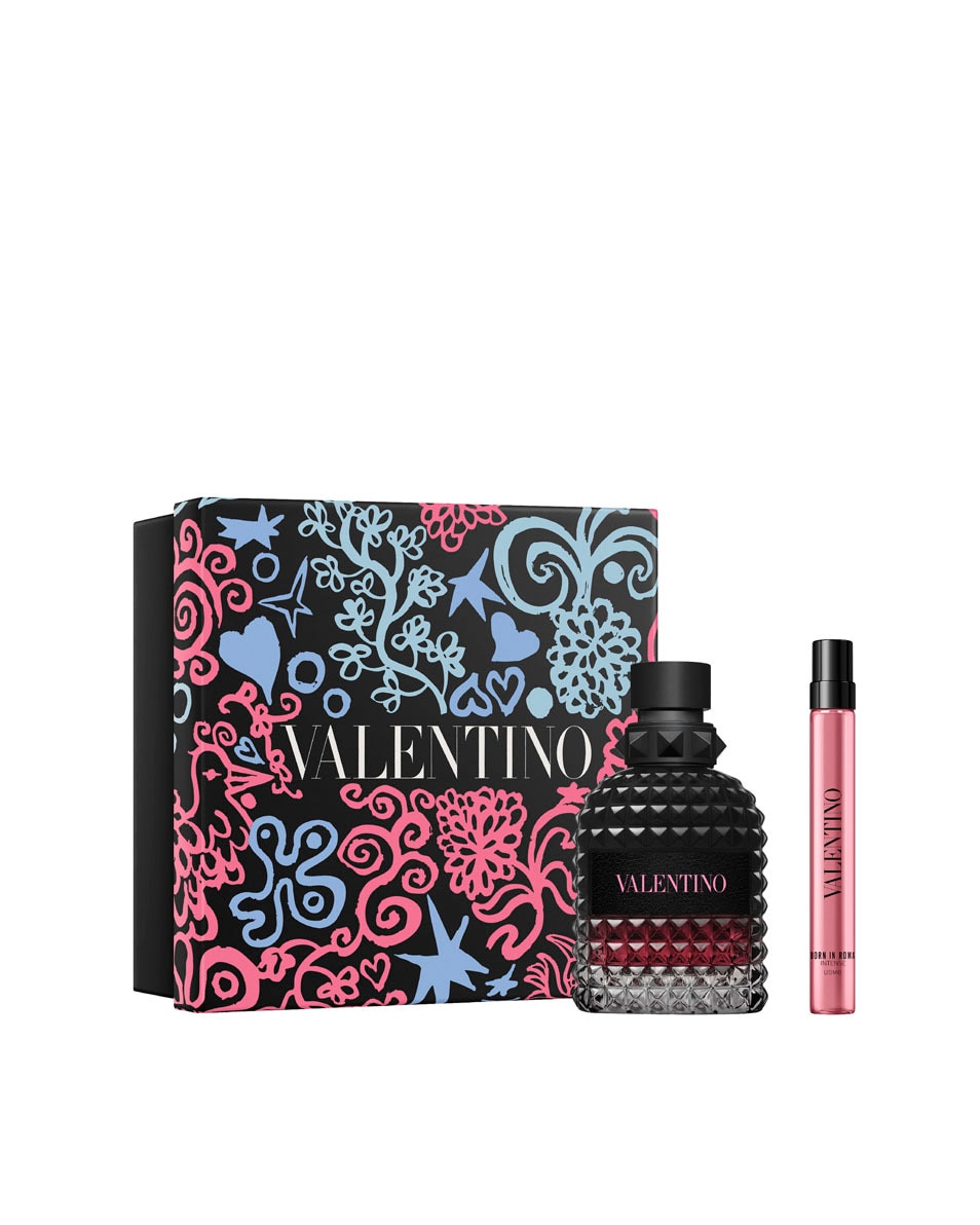 VALENTINO Born in Roma Uomo Intense Coffret Cadeau Eau De Parfum Intense, Fragrance Fougère Ambrée Pour Homme 2 ST 2