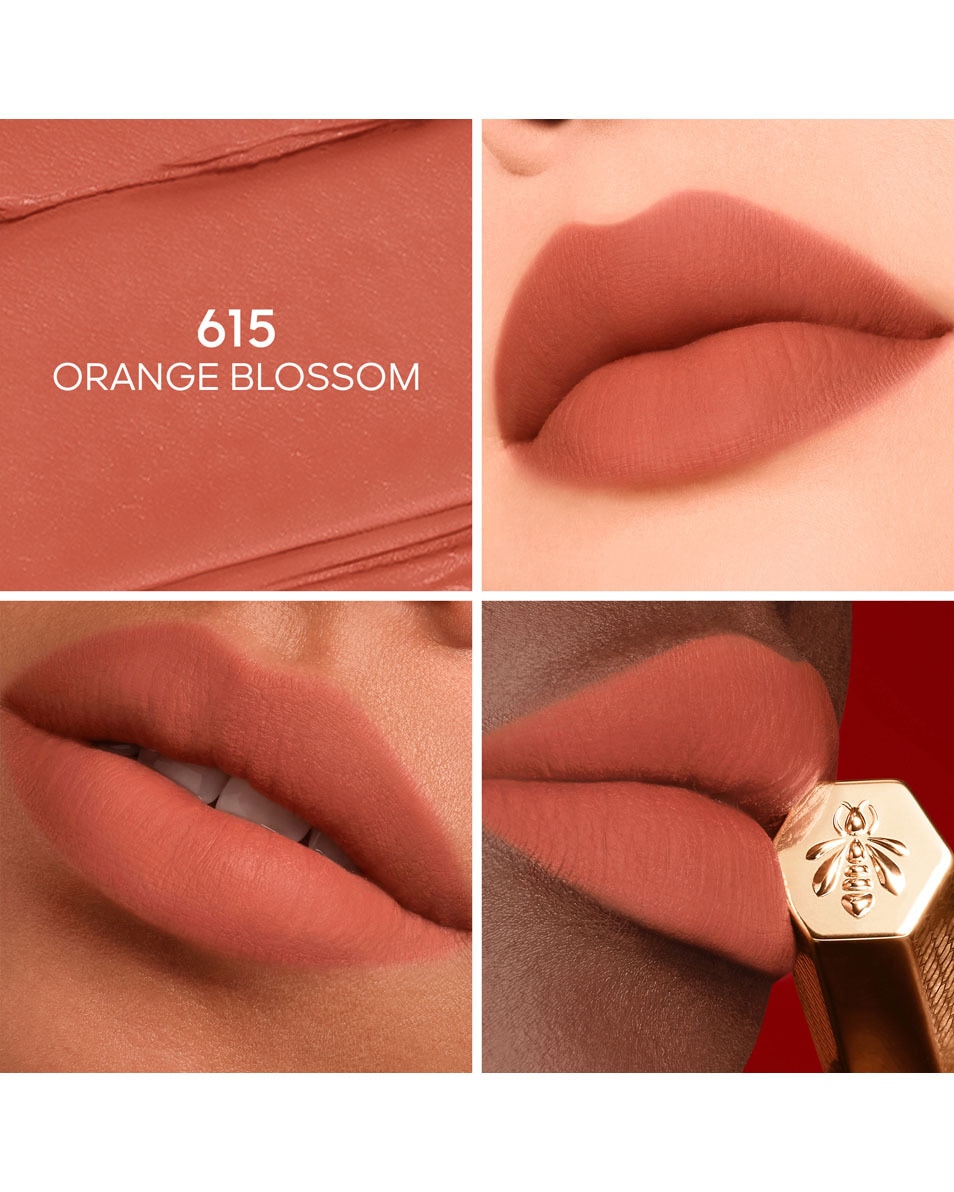 GUERLAIN Kiss Kiss Le Rouge à Lèvres Intense Au Miel 615 ORANGE BLOSSOM 2