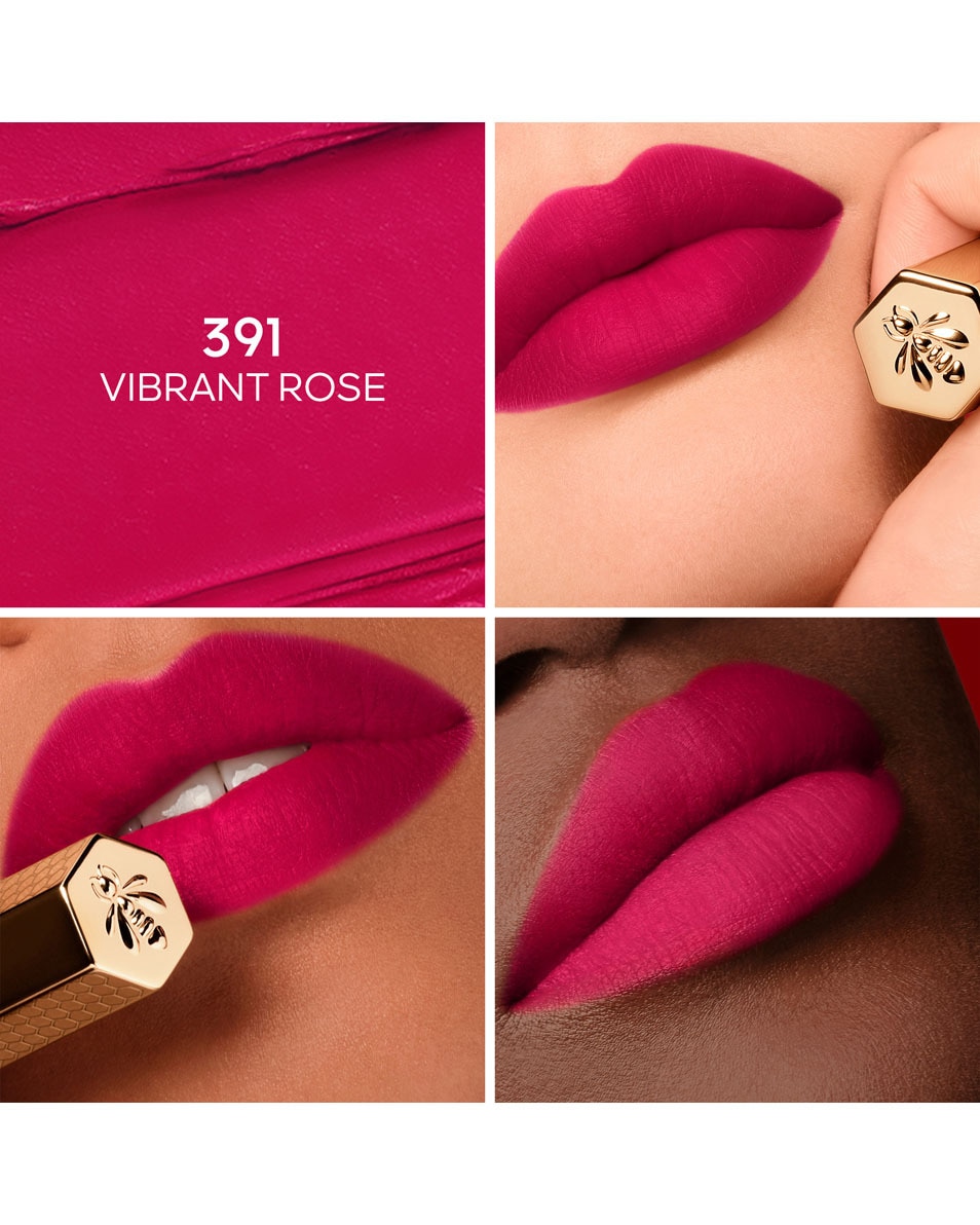 GUERLAIN Kiss Kiss Le Rouge à Lèvres Intense Au Miel 391 VIBRANT ROSE 2