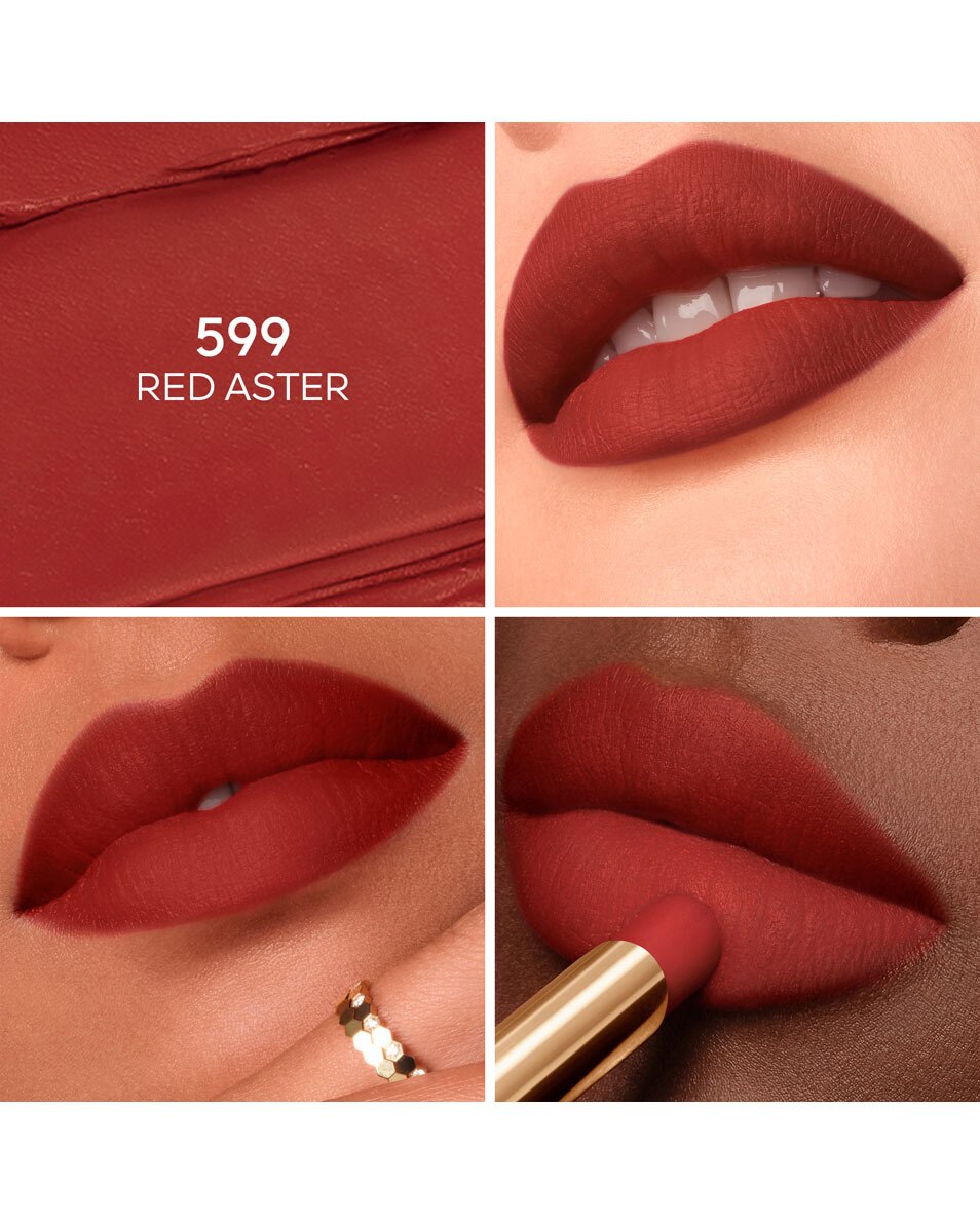 GUERLAIN Kiss Kiss Le Rouge à Lèvres Intense Au Miel 599 RED ASTER 2