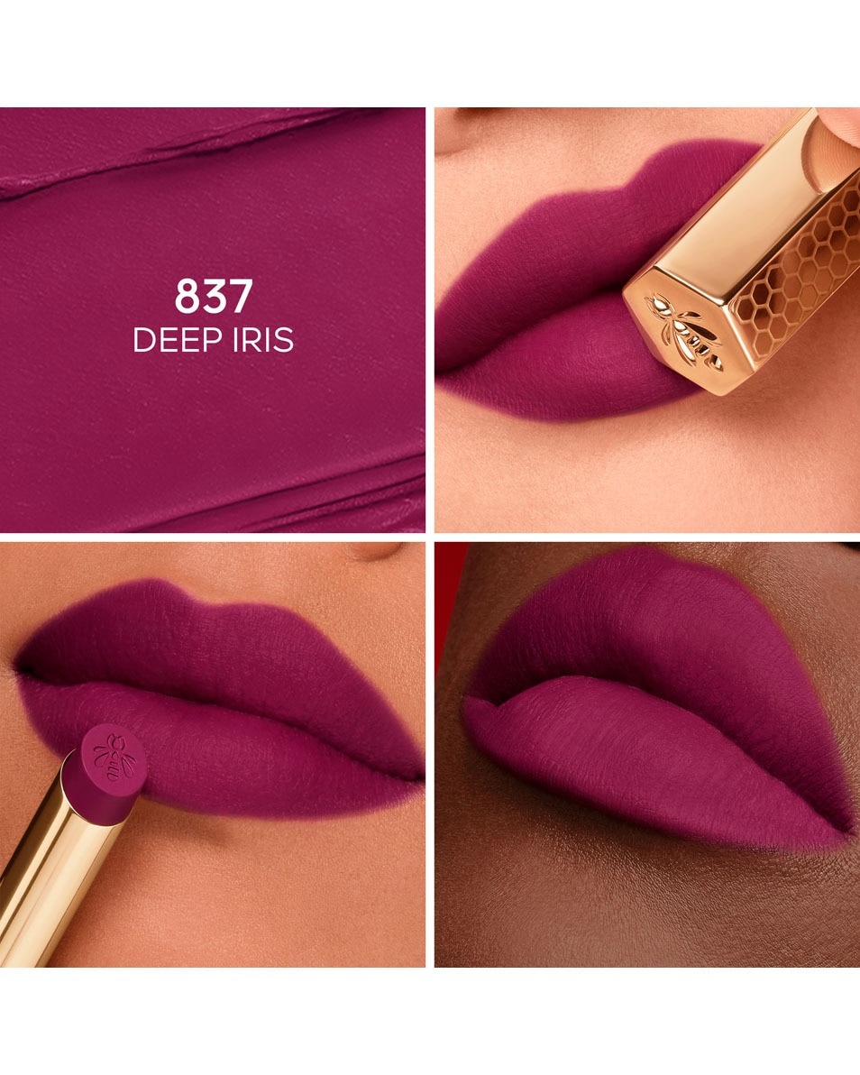 GUERLAIN Kiss Kiss Le Rouge à Lèvres Intense Au Miel 837 DEEP IRIS 2