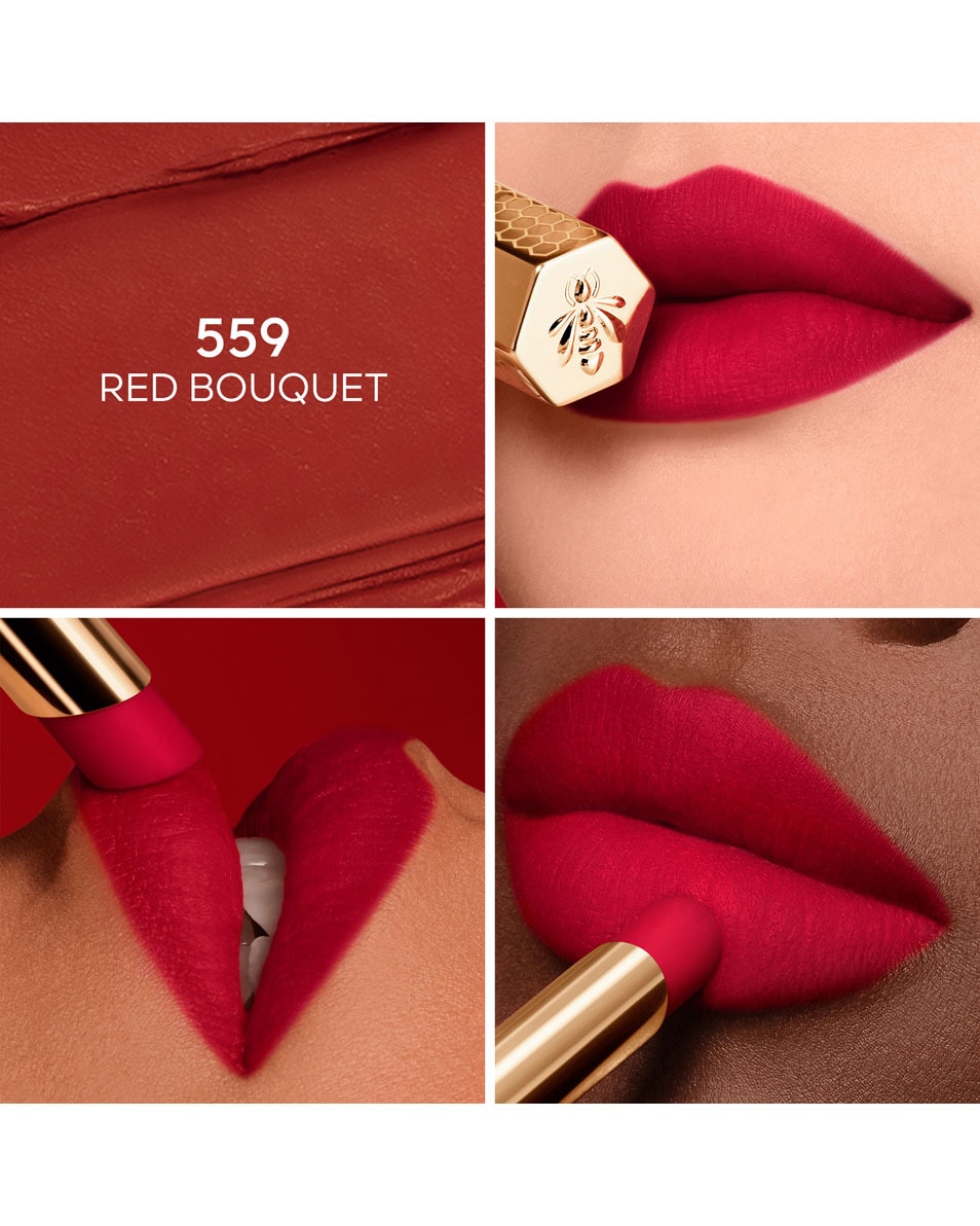 GUERLAIN Kiss Kiss Le Rouge à Lèvres Intense Au Miel 559 RED BOUQUET 2
