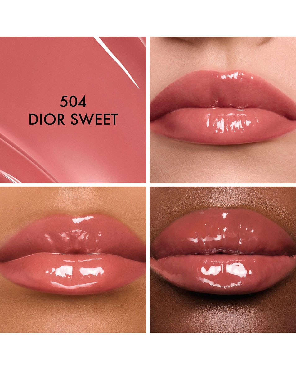 DIOR Dior Addict Glass Lipstick - Hydrating Lip Gloss Stick Gloss en stick ultra-brillant hydratant 504 Dior Sweet - Glossy 2