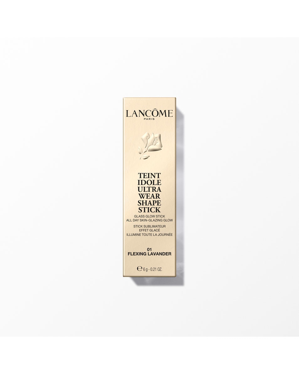 LANCÔME Teint Idôle Highlighter Ultra Wear Shape Stick Glow – effet peau de verre – tenue 24 heures 01 Flexing Lavender 2