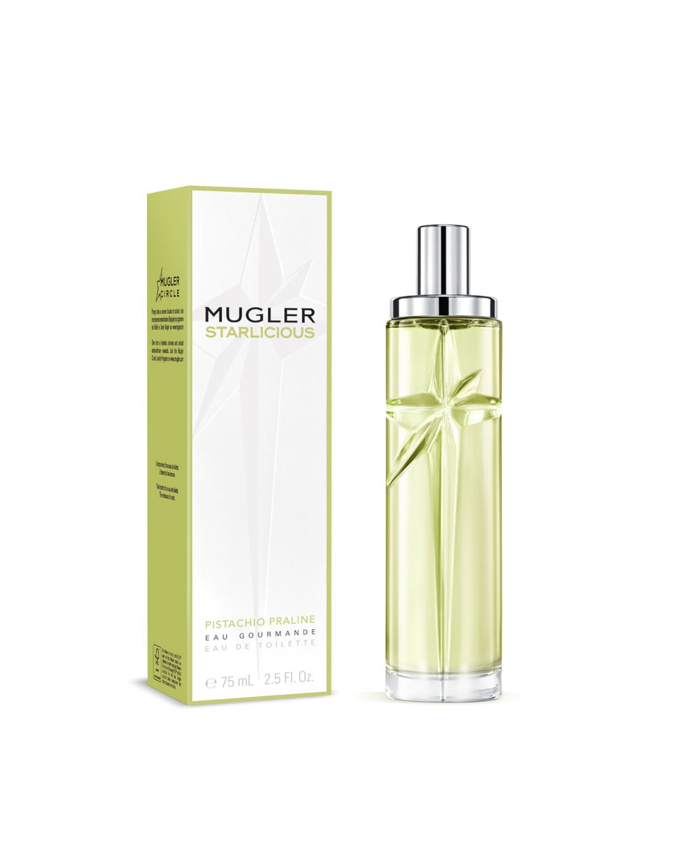 MUGLER Starlicious Pistachio Praline Eau de Toilette – Parfum gourmand boisé fruité pour femme 75 ML