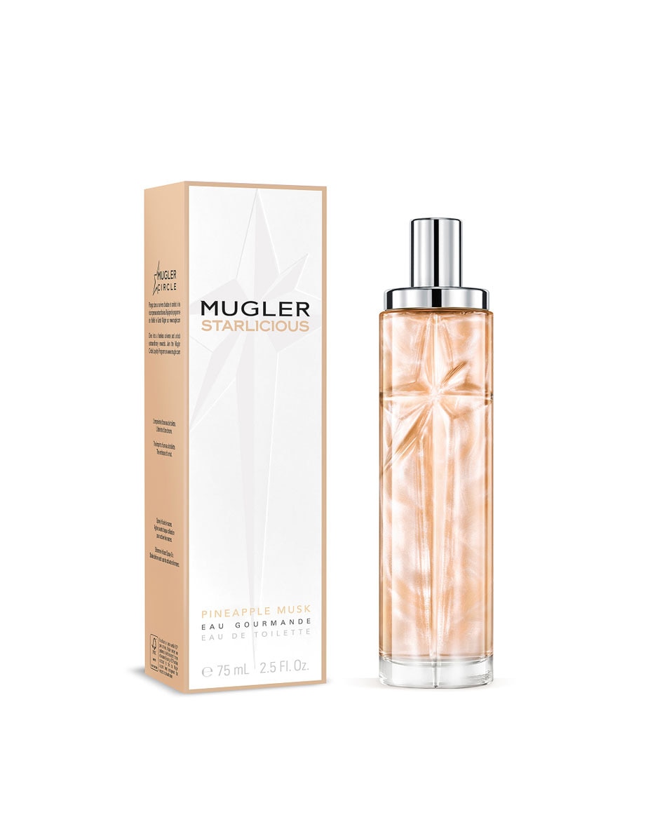 MUGLER Starlicious Pneapple Musk Eau de Toilette – Parfum gourmand floral et fruité pour femme 75 ML