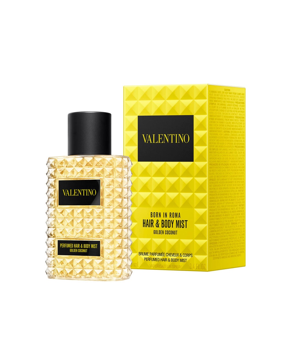 VALENTINO Born in Roma Golden Coconut Hair And Body Mist – Parfum Floral À La Noix De Coco Pour Femmes 100 ML 2