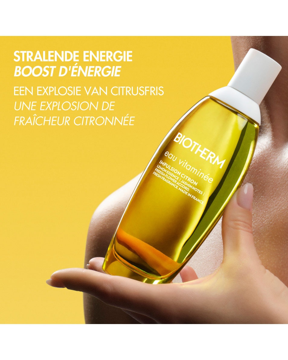 BIOTHERM Eau Vitaminée Impulsion Citron Brume Corps Rafraîchissante Agrumes – Notes de Citron, Freesia, Jasmin & Musc Blanc 100 ML 2