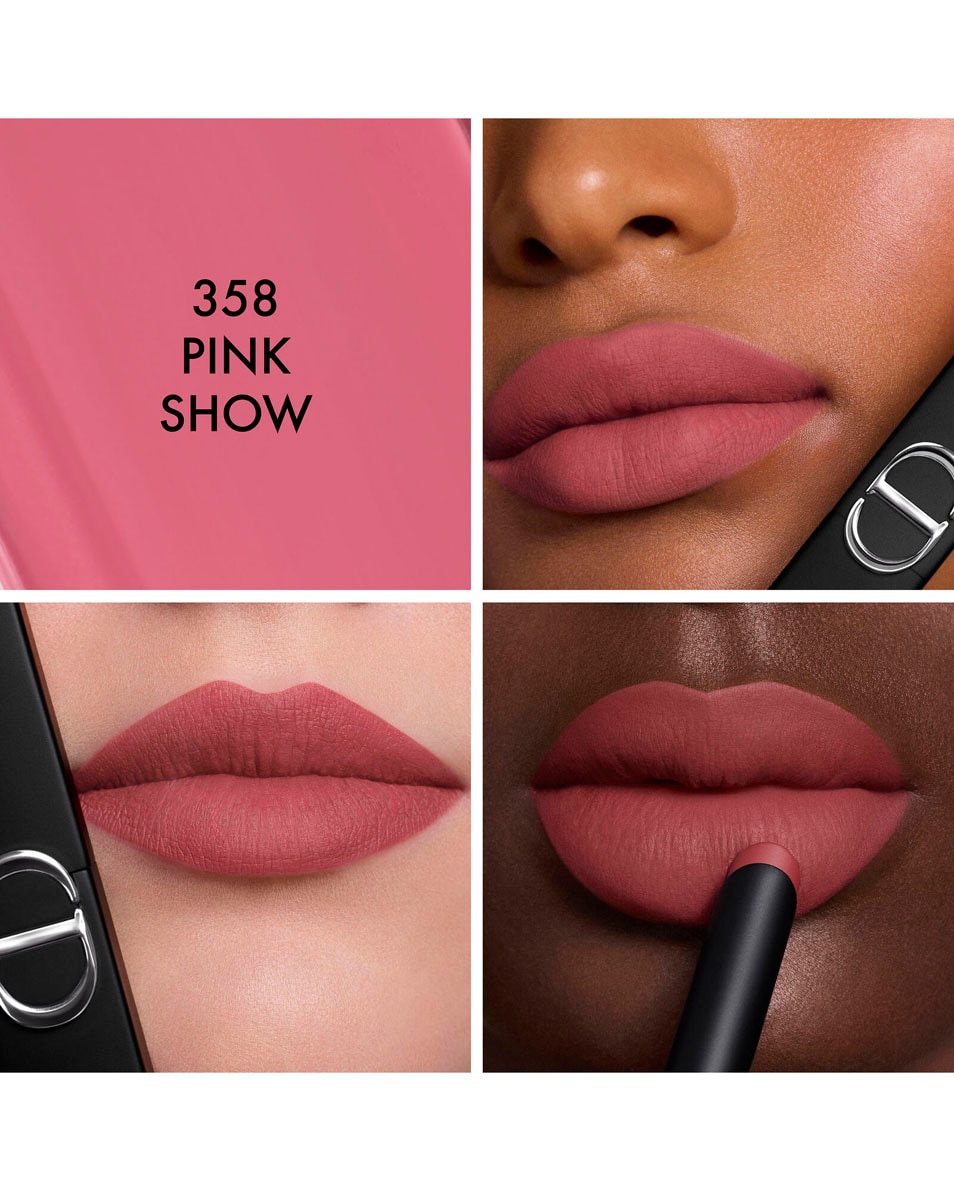DIOR Rouge Dior On Stage - Longwear lipstick, matte finish Rouge à lèvres longue tenue - 24h sans transfert - fini mat 358 Pink Show 2