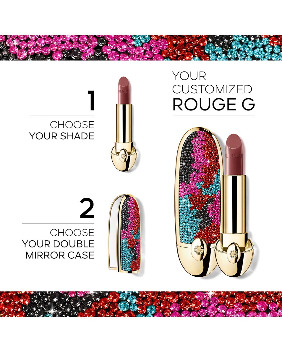 GUERLAIN ROUGE G La recharge Le rouge à lèvres soin personnalisable 02 LE ROSE CATWALK - SATIN 2