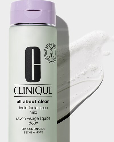 CLINIQUE ALL ABOUT CLEAN™ LIQUID FACIAL SOAP MILD - SKIN TYPE 2 NETTOYANT VISAGE - PEAU SÈCHE À MIXTE - 3-STEP SYSTEM 200 ML