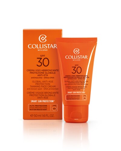 COLLISTAR SUNCARE CREME VISAGE BRONZANTE PROTECTION GLOBALE ANTI-AGE 50 ML